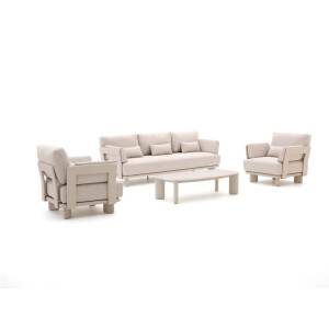 Bellagio Battuello stoel-bank loungeset 4-delig - Laagste prijsgarantie!