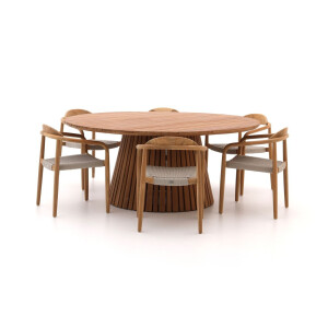 Bellagio Berbaro/Santa Severina ø180cm dining tuinset 7-delig stapelbaar - Laagste prijsgarantie!