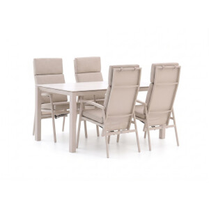 Bellagio Bondeno/Sestino 160cm dining tuinset 5-delig verstelbaar - Laagste prijsgarantie!