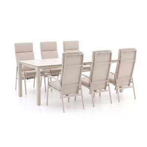 Bellagio Bondeno/Sestino 220cm dining tuinset 7-delig verstelbaar - Laagste prijsgarantie!