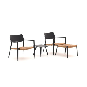 Bellagio Cino lounge balkonset 4-delig stapelbaar - Laagste prijsgarantie!