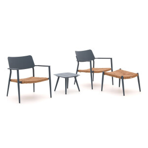 Bellagio Cino lounge balkonset 4-delig stapelbaar - Laagste prijsgarantie!