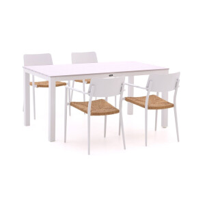 Bellagio Cino/Menzano 160cm dining tuinset 5-delig stapelbaar - Laagste prijsgarantie!