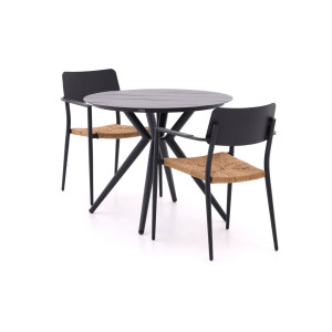 Bellagio Cino/Sora ø90cm dining tuinset 3-delig stapelbaar - Laagste prijsgarantie!