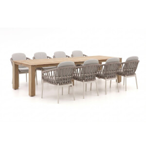 Bellagio Cupello/ROUGH-X 320cm dining tuinset 9-delig - Laagste prijsgarantie!