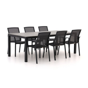 Bellagio Dranera/Fidenza 220cm dining tuinset 7-delig stapelbaar - Laagste prijsgarantie!