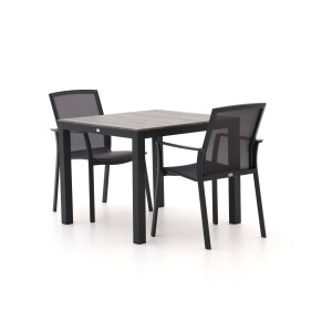 Bellagio Dranera/Fidenza 90cm dining tuinset 3-delig stapelbaar - Laagste prijsgarantie!