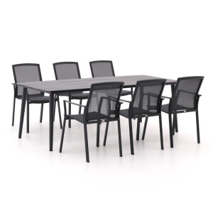 Bellagio Dranera/Sora 220cm dining tuinset 7-delig stapelbaar - Laagste prijsgarantie!