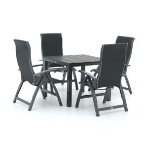 Bellagio Fermo/Fidenza 90cm dining tuinset 5-delig verstelbaar - Laagste prijsgarantie!