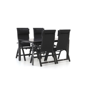 Bellagio Fermo/Sestino 160cm dining tuinset 5-delig verstelbaar - Laagste prijsgarantie!