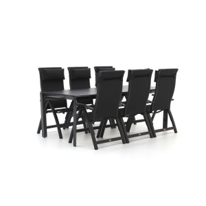 Bellagio Fermo/Sestino 220cm dining tuinset 7-delig verstelbaar - Laagste prijsgarantie!