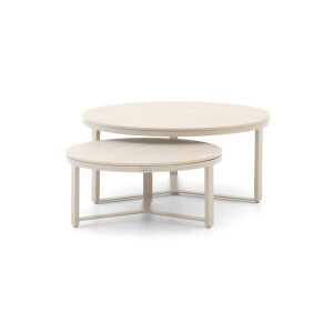 Bellagio Ficarolo lounge tuintafelset ø85cm(h:35cm)/ø65cm (h:30cm) - Laagste prijsgarantie!