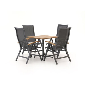 Bellagio Lugo/Canzo 80cm dining tuinset 5-delig verstelbaar - Laagste prijsgarantie!