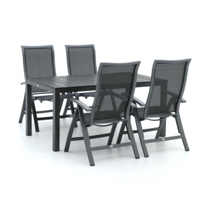 Bellagio Lugo/Fidenza 160cm dining tuinset 5-delig verstelbaar - Laagste prijsgarantie!