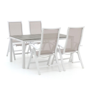 Bellagio Lugo/Fidenza 160cm dining tuinset 5-delig verstelbaar - Laagste prijsgarantie!