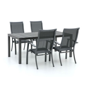 Bellagio Lugo/Fidenza 183cm dining tuinset 5-delig stapelbaar - Laagste prijsgarantie!