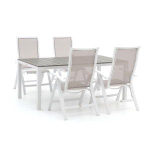 Bellagio Lugo/Fidenza 183cm dining tuinset 5-delig verstelbaar - Laagste prijsgarantie!