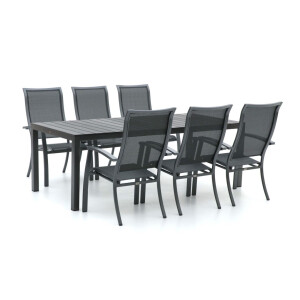 Bellagio Lugo/Fidenza 220cm dining tuinset 7-delig stapelbaar - Laagste prijsgarantie!