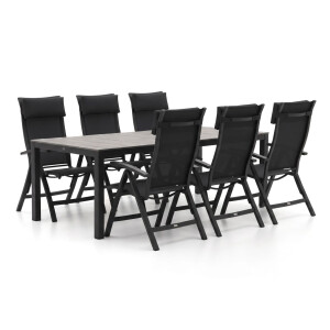 Bellagio Lugo/Fidenza 220cm dining tuinset 7-delig verstelbaar - Laagste prijsgarantie!