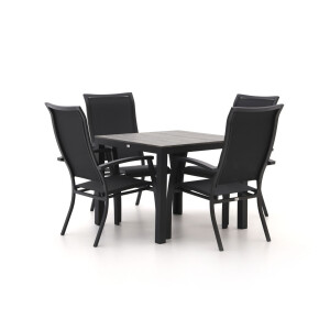 Bellagio Lugo/Fidenza 90cm dining tuinset 5-delig stapelbaar - Laagste prijsgarantie!