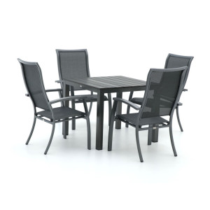 Bellagio Lugo/Fidenza 90cm dining tuinset 5-delig stapelbaar - Laagste prijsgarantie!