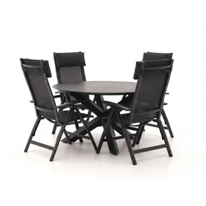 Bellagio Lugo/Lodola ø 130cm dining tuinset 5-delig verstelbaar - Laagste prijsgarantie!