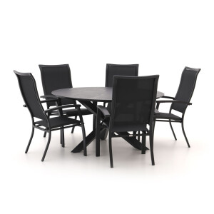 Bellagio Lugo/Lodola ø 150cm dining tuinset 6-delig stapelbaar - Laagste prijsgarantie!