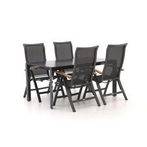 Bellagio Lugo/Sestino 160cm dining tuinset 5-delig - Laagste prijsgarantie!
