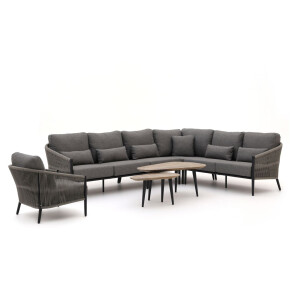 Bellagio Mineo/ROUGH-K hoek loungeset 7-delig - Laagste prijsgarantie!