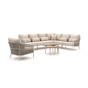 Bellagio Mineo/ROUGH-K hoek loungeset 7-delig - Laagste prijsgarantie!