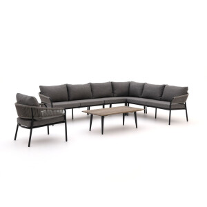 Bellagio Nova Siri/ROUGH-K hoek loungeset 6-delig - Laagste prijsgarantie!