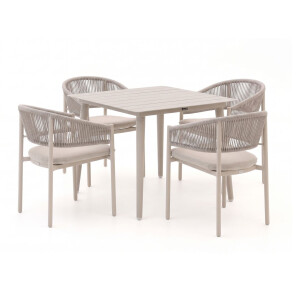 Bellagio Panaro/Sora 90cm dining tuinset 5-delig stapelbaar - Laagste prijsgarantie!