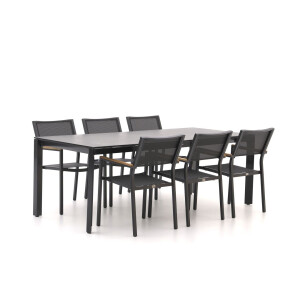 Bellagio Roma/Sestino 220cm dining tuinset 7-delig stapelbaar - Laagste prijsgarantie!