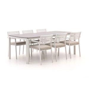 Bellagio Rumo/Ciane 220cm dining tuinset 7-delig stapelbaar - Laagste prijsgarantie!