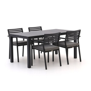 Bellagio Rumo/Menzano 160cm dining tuinset 5-delig stapelbaar - Laagste prijsgarantie!