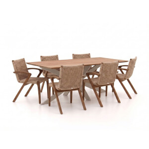 Bellagio Tredozio/Furato 220cm dining tuinset 7-delig - Laagste prijsgarantie!