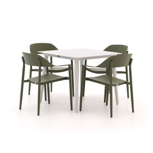 Bellagio Valli/Sora 90cm dining tuinset 5-delig stapelbaar - Laagste prijsgarantie!