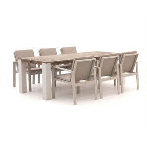 Bellagio Vazzola/ROUGH-X 240cm dining tuinset 7-delig - Laagste prijsgarantie!