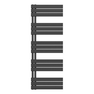 Belrad Handdoekradiator - links - aansluiting/comb - 1600X600mm- Zwart BUCZ1600600