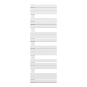 Belrad Handdoekradiator - links - aansluiting/comb - 1800X600mm- Wit BUCW1800600