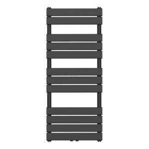 Belrad Handdoekradiator - middenaansluiting - 1200X500mm - Zwart BFRZ1200500