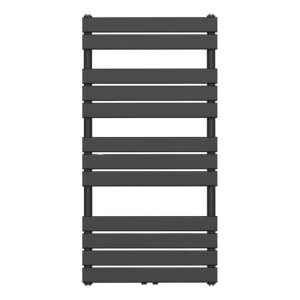 Belrad Handdoekradiator - middenaansluiting - 1200X600mm - Zwart BFRZ1200600