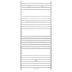 Belrad Handdoekradiator - middenaansluiting - 1400X600mm - 754Watt - Wit BW1400600