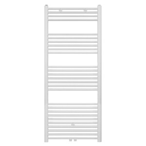 Belrad Handdoekradiator - middenaansluiting - 1600X600mm - 828 Watt - Wit Mat Geborsteld BWM1600600