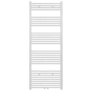 Belrad Handdoekradiator - middenaansluiting - 1800X600mm - 944 Watt - Wit Mat Geborsteld BWM1800600