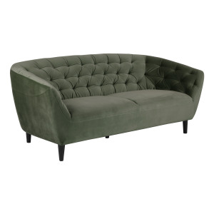 Bendt Bank 'Loes' Velvet 3-zits, kleur Forest Green