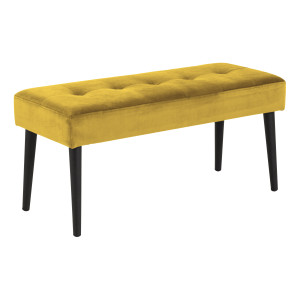 Bendt Halbankje 'Kiara' Velvet, kleur Yellow