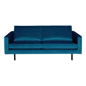 BePureHome Bank 2,5-zits 'Rodeo' Velvet, kleur Blauw