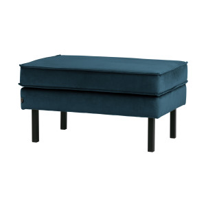 BePureHome Hocker 'Rodeo' Velvet, kleur Blauw