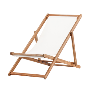 Bern inklapbare houten tuinstoel wit